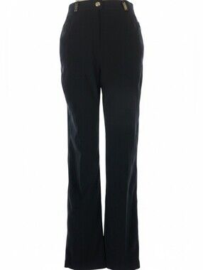 St. John Sport by Marie Gray black straight-leg trousers, size 6